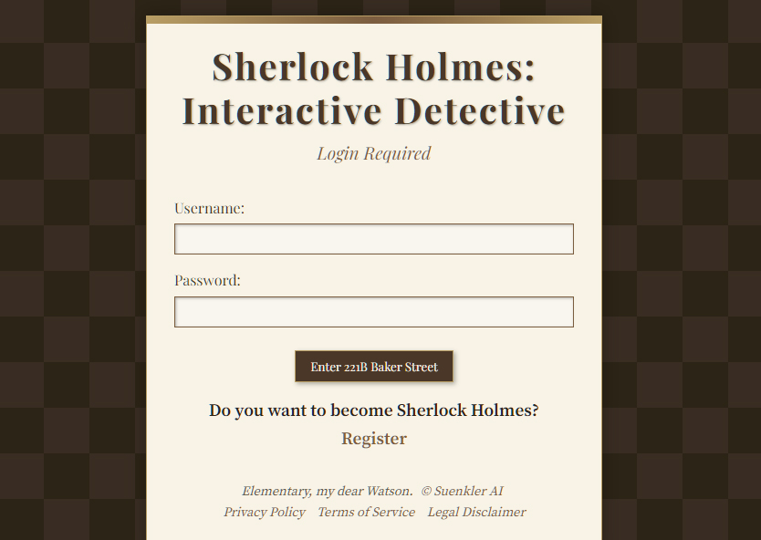 Sherlock Holmes: Interaktiver Detektiv