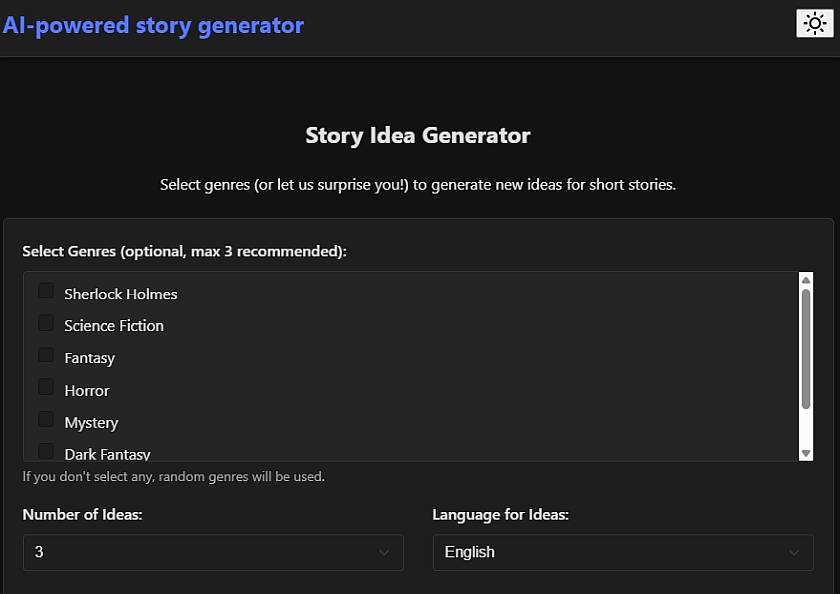 KI-gestützter Story-Generator
